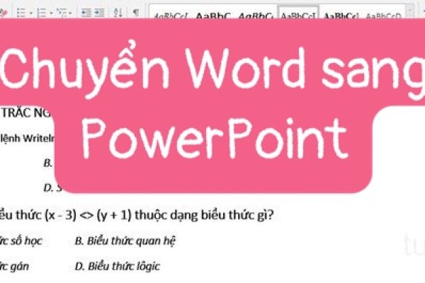 Chuyển file WORD sang POWERPOINT