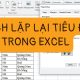 Cách lặp lại tiêu đề trong Excel