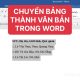 Chuyển bảng thành văn bản trong Word